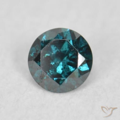 Diamante Azul Natural 0.05ct, Redondo, VS