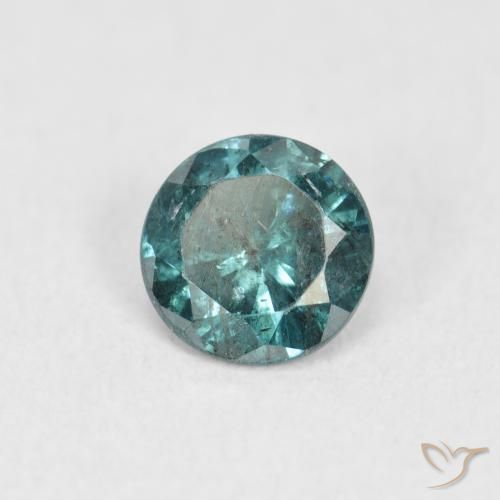 Diamante Azul Natural 0.38ct, Redondo, SI
