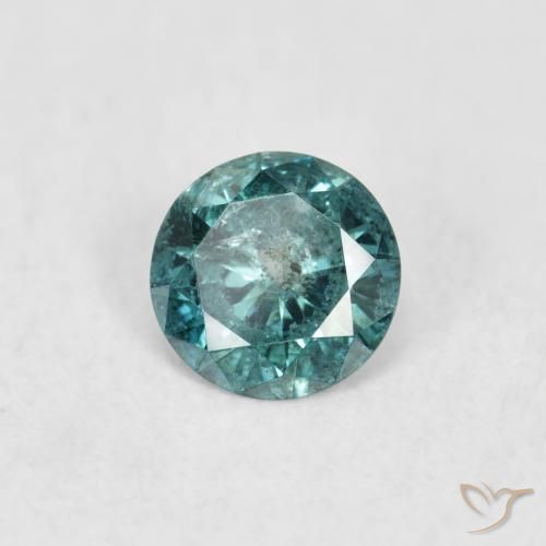 Diamante Verde Natural 0.16ct, Redondo, SI