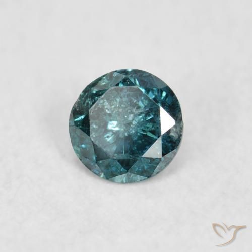 Diamante Azul Natural 0.07ct, Redondo, SI