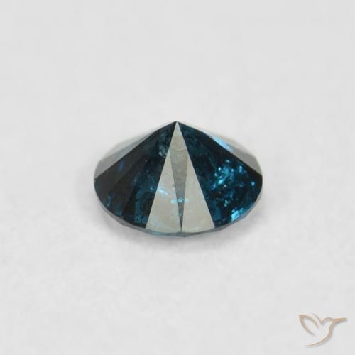 Diamante Azul Natural 0.07ct, Redondo, SI