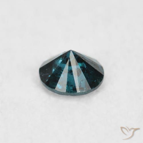 Diamante Azul Natural 0.07ct, Redondo, SI