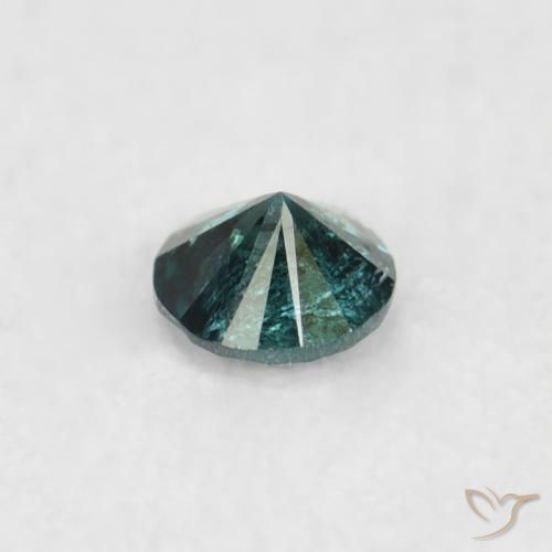 Diamante Verde Natural 0.07ct, Redondo, SI