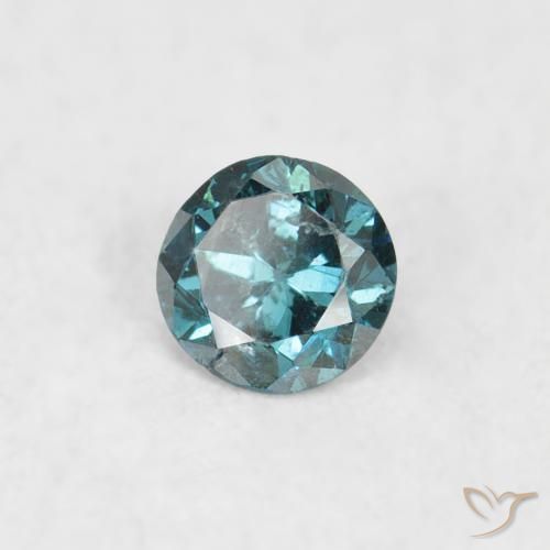 Diamante Azul Natural 0.06ct, Redondo, VS