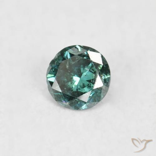 Diamante Verde Natural 0.06ct, Redondo, SI
