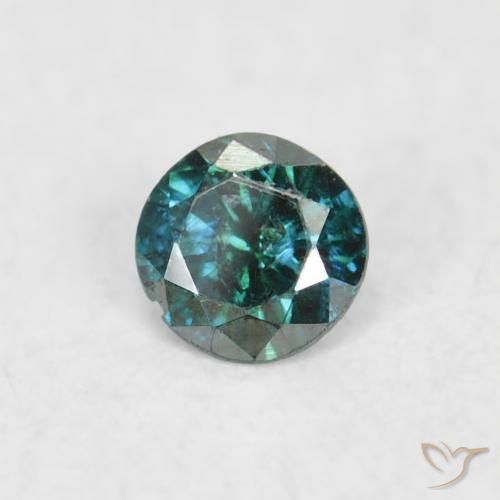 Diamante Verde Natural 0.04ct, Redondo, SI