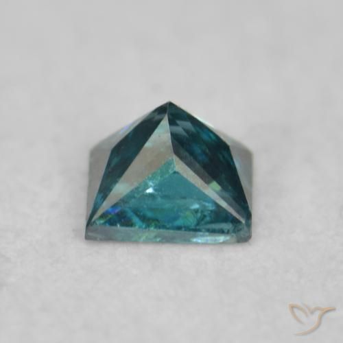 Diamante Azul Natural 0.07ct, Quadrado, VS
