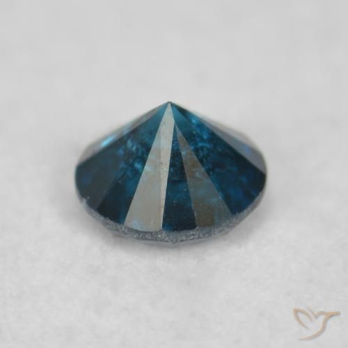 Diamante Azul Natural 0.09ct, Redondo, VS