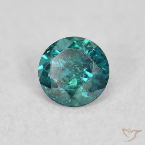 Diamante Azul Natural 0.04ct, Redondo, VS