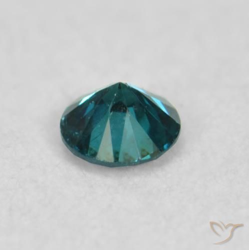 Diamante Azul Natural 0.04ct, Redondo, VS
