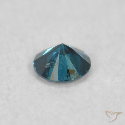 Diamante Azul Natural 0.04ct, Redondo, VS