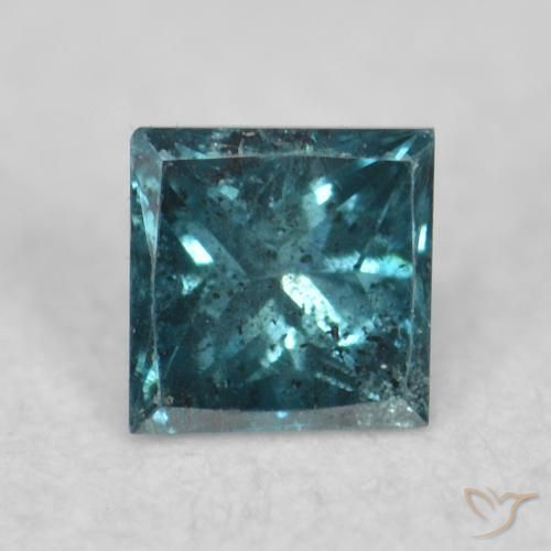 0.08ct Natural Azul Diamante, Quadrado, VS