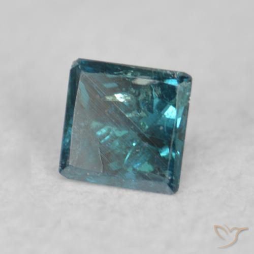 Diamante Azul Natural 0.04ct, Quadrado, VS