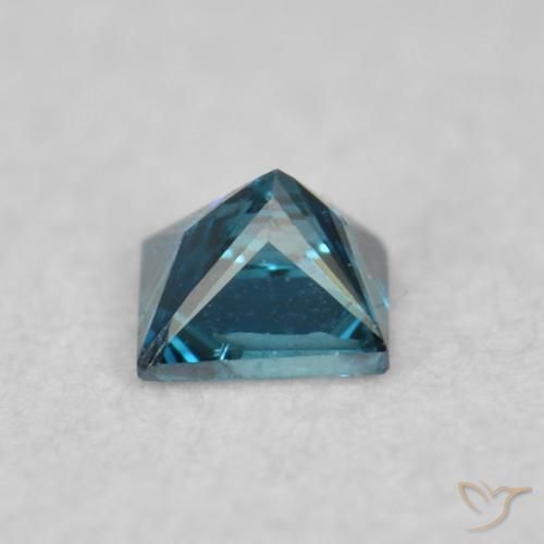 Diamante Azul Natural 0.04ct, Quadrado, VS