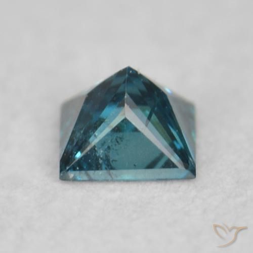 Diamante Azul Natural 0.07ct, Quadrado, VS