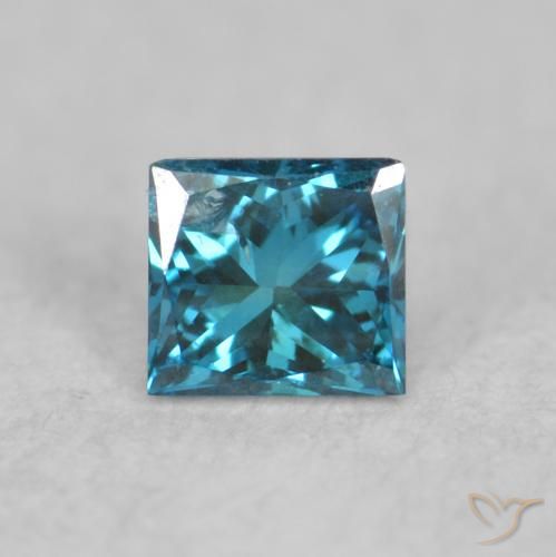 0.06ct Natural Azul Diamante, Quadrado, VS-SI