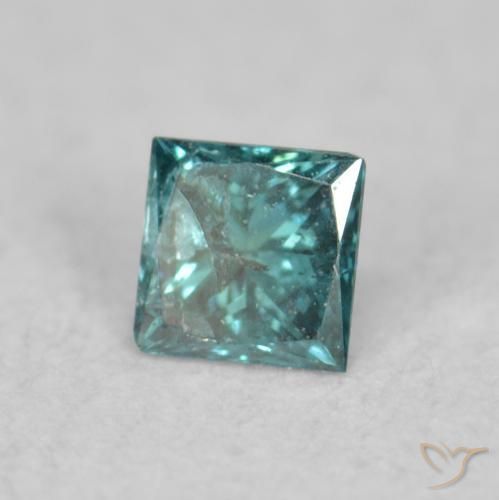 Diamante Verde Natural 0.03ct, Quadrado, VS-SI