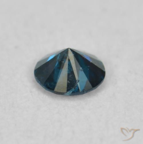 Diamante Azul Natural 0.06ct, Redondo, VS-SI