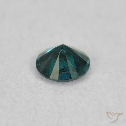 Diamante Azul Natural 0.03ct, Redondo, VS-SI
