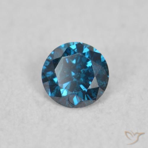 Diamante Azul Natural 0.05ct, Redondo, SI