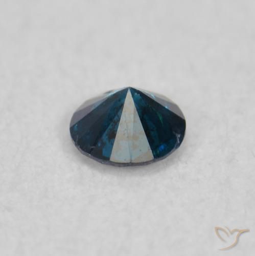 Diamante Azul Natural 0.05ct, Redondo, SI