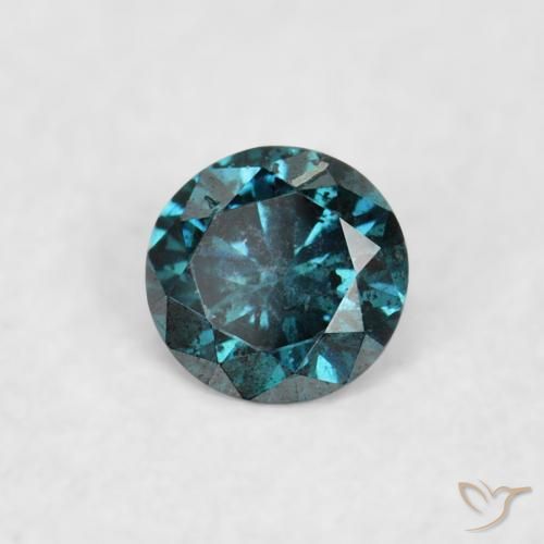 Diamante Azul Natural 0.05ct, Redondo, VS