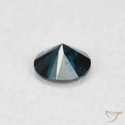 Diamante Azul Natural 0.04ct, Redondo, VS