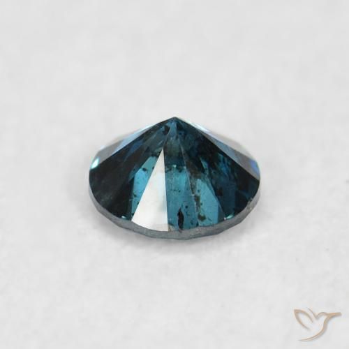 Diamante Azul Natural 0.07ct, Redondo, VS