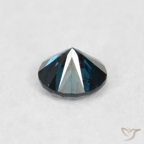 Diamante Azul Natural 0.05ct, Redondo, VS