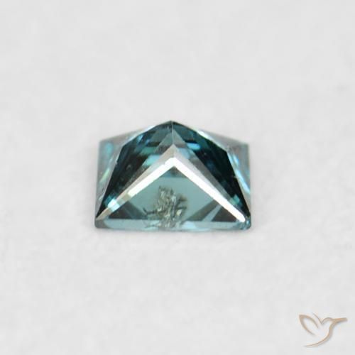 Diamante Azul Natural 0.03ct, Quadrado, VS