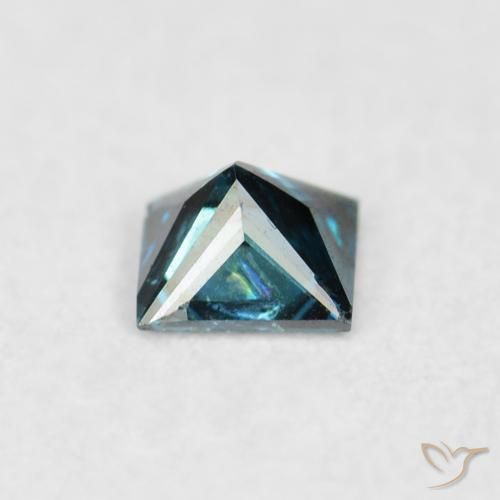 Diamante Azul Natural 0.07ct, Quadrado, VS-SI