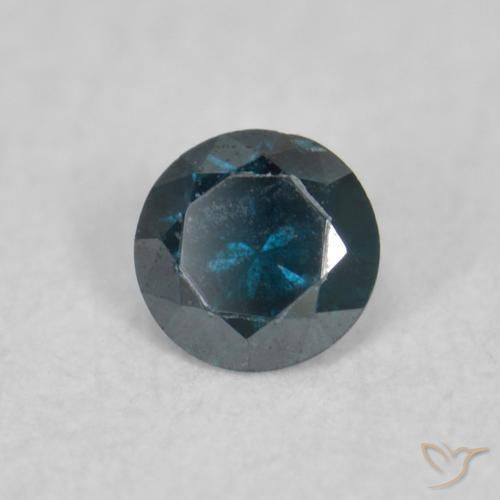 Diamante Azul Natural 0.04ct, Redondo, VS