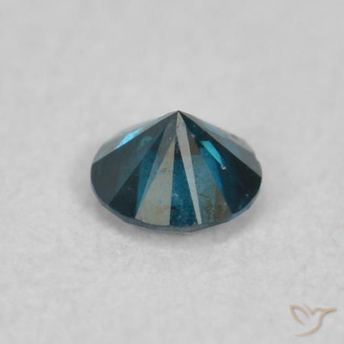 Diamante Azul Natural 0.04ct, Redondo, VS