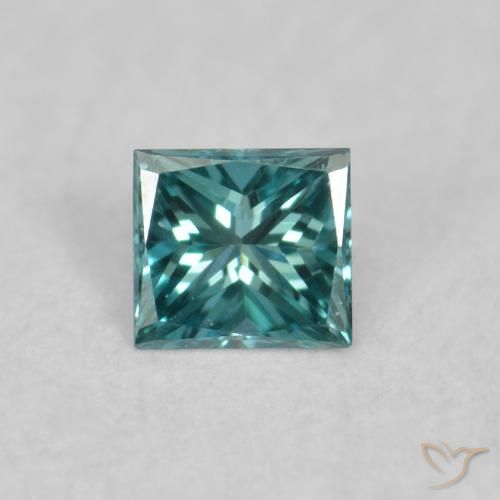 0.03ct Natural Verde Diamante, Quadrado, VVS-VS