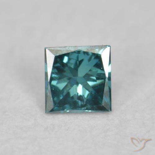 0.04ct Natural Verde Diamante, Quadrado, VVS-VS