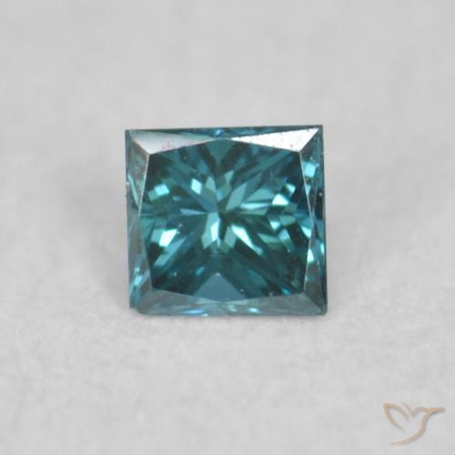 0.04ct Natural Azul Diamante, Quadrado, VVS-VS