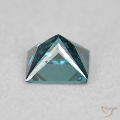 Diamante Azul Natural 0.07ct, Quadrado, VVS-VS