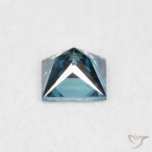 Diamante Azul Natural 0.06ct, Quadrado, VVS-VS
