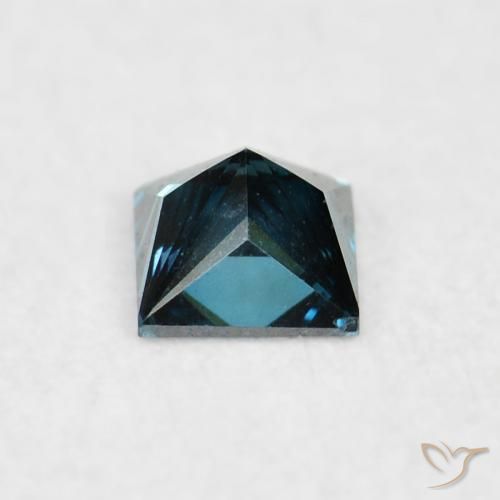 Diamante Azul Natural 0.07ct, Quadrado, VS-SI