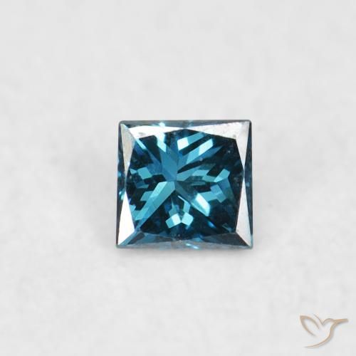 0.02ct Natural Azul Diamante, Quadrado, VVS-VS