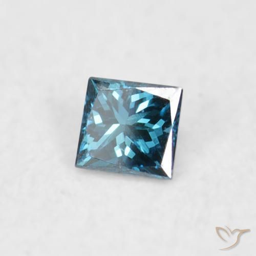 Diamante Azul Natural 0.02ct, Quadrado, VVS-VS