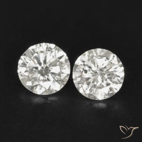 Pedras preciosas de Diamante I natural de 0.18 ct, Corte Redondo, SI