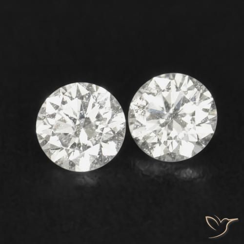 Pedras preciosas de Diamante H natural de 0.07 ct, Redondo, VS-SI