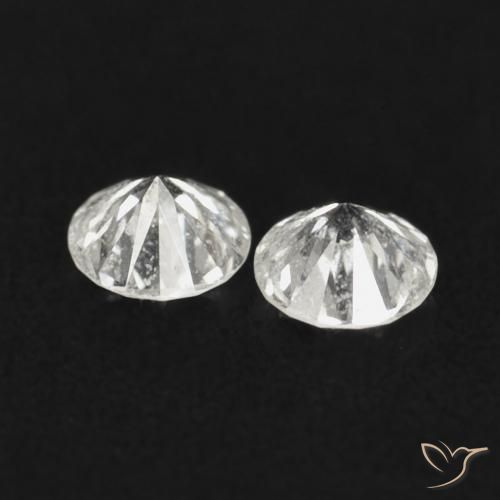 Pedras preciosas de Diamante H natural de 0.07 ct, Redondo, VS-SI