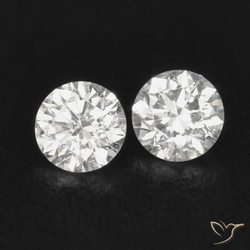 Pedras preciosas de Diamante H natural de 0.07 ct, Redondo, VS-SI
