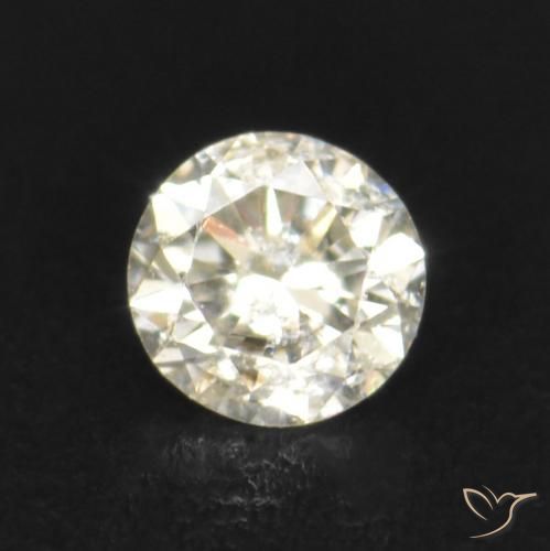 Diamante k natural 0,03ct, corte redondo, VS-SI
