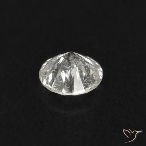 Diamante branco natural 0,02ct, corte redondo, SI