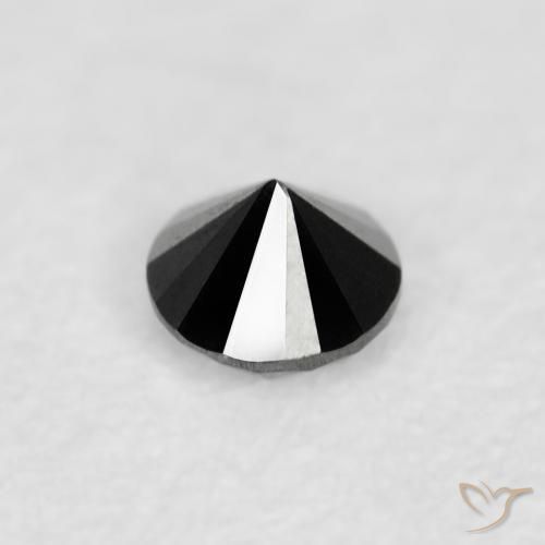 Diamante Preto Natural 0.03ct, Redondo, Opaco