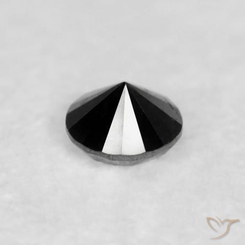 Diamante Preto Natural 0.03ct, Redondo, Opaco
