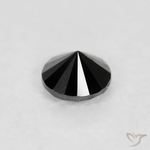 Diamante Preto Natural 0.04ct, Redondo, Opaco